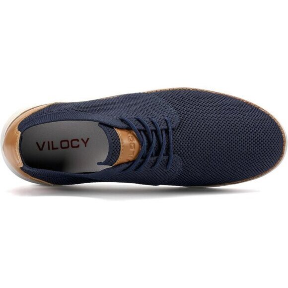 ⚡VILOCY Men's Navy Fashion Business Comfortable Breathable Dress Sneaker - Picture 5 of 7